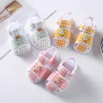 Летние детские сандалии, детская обучающая прогулочная обувь, легкий вес 11