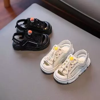 Летние детские сандалии. Обувь для мальчиков. Пляжная обувь для девочек на мягкой подошве. 16