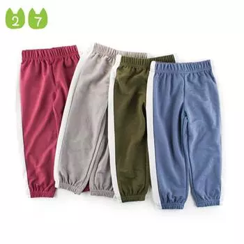 Летние детские штаны с защитой от комаров, детские повседневные штаны, тонкие штаны для мальчиков, легкие и удобные 100cm красный