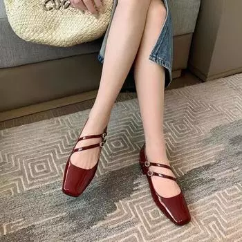 Летние дизайнерские туфли на каблуке для женщин, уличные сандалии из лакированной кожи, женские сандалии, модные туфли с узким поясом и принтом в стиле Singbacks 39 вино красного