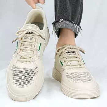 Летние дышащие новые кроссовки для сноуборда, мужские спортивные туфли с сеткой, низкие, подходящие по цвету, на шнуровке, белые туфли 39
