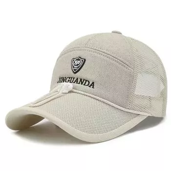 Летние дышащие сетчатые бейсболки с надписью для мужчин и женщин, уличная шляпа от солнца, ветрозащитная шляпа с веревкой, регулируемые спортивные кепки для гольфа