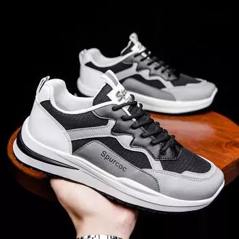 Летние дышащие сетчатые туфли мужские повседневные трендовые корейские спортивные туфли 39