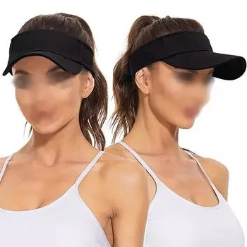 Летние дышащие солнцезащитные шляпы для мужчин и женщин с регулируемым козырьком, верх с защитой от ультрафиолета, пустые однотонные спортивные быстросохнущие солнцезащитные шляпы для бега One Size белый