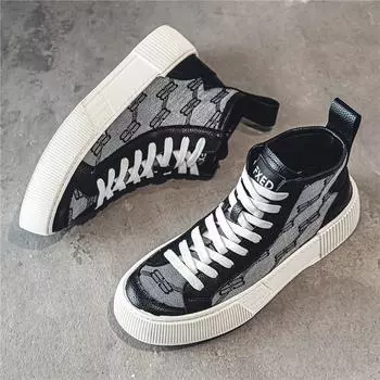 Летние дышащие трендовые универсальные повседневные туфли на плоской подошве, молодежная парусиновая модная обувь на толстой подошве 39