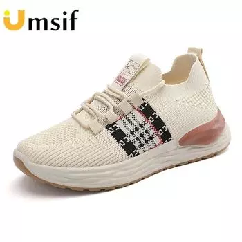 Летние дышащие женские кроссовки Новые женские кроссовки на плоской сетке 35 чёрный