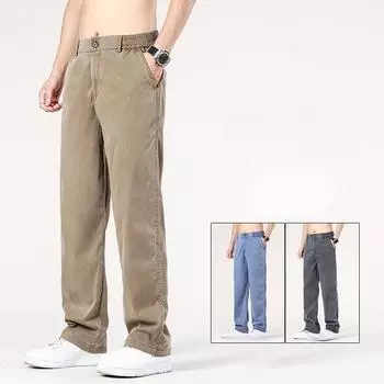 Летние джинсы, мужские классические тонкие лиоцелловые ткани, прямые повседневные брюки, мягкие джинсовые брюки, кофейно-синий, серый цвет S синий