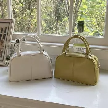 Летние фактурные сумки для поездок на работу, модные однотонные женские сумки-тоут большой емкости, ретро-кошелек на одно плечо (20cm<Max Length<30cm)