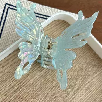 Летние французские заколки-бабочки для волос, милый зажим-краб для волос, милый сказочный зажим-акула, заколка для волос, резинка для хвостика для девочек, аксессуары для волос