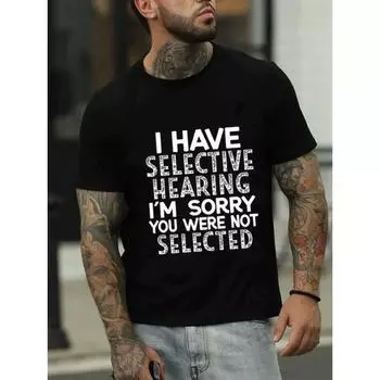 Летние футболки с короткими рукавами и английскими буквами больших размеров с круглым вырезом, свободные, хлопковые, мужские S