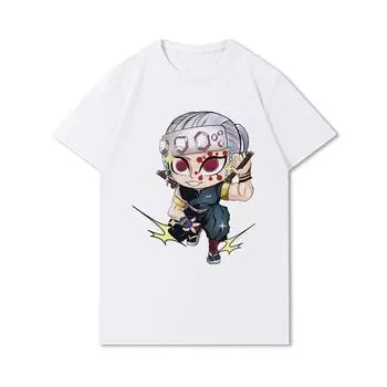 Летние футболки с рисунком, мужские футболки в стиле аниме, топы в стиле Харадзюку, винтажные футболки унисекс с короткими рукавами, большие футболки S