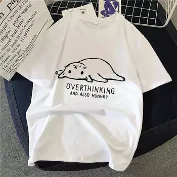 Летние футболки в стиле рок с графическим принтом, женские простые футболки с 3d принтом кота, винтажная футболка в стиле Харадзюку, модная женская футболка Queen S