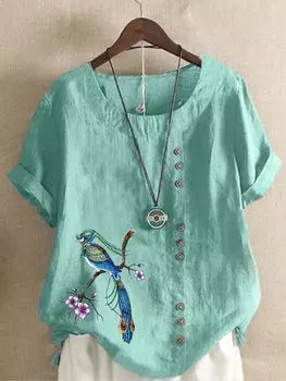 Летние футболки, женская блузка, элегантная рубашка, футболка с рисунком, свободная рубашка, повседневный топ, пуловер с круглым вырезом, топ с короткими рукавами, модные топы и футболки с принтом XS белый