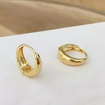 Летние геометрические серьги женские серьги-кольца Niche Design Sense корейская версия простые круглые аксессуары