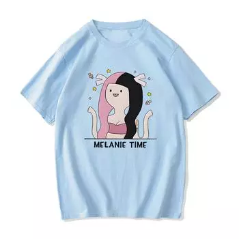 Летние хлопковые мужские футболки THE TRILOGY TOUR 2024, футболка Portals Melanie Martinez Singer, уличная одежда с графическим принтом, футболки с героями мультфильмов в стиле хип-хоп S чёрный