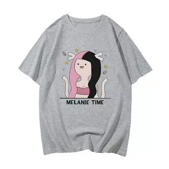 Летние хлопковые мужские футболки THE TRILOGY TOUR 2024, футболка Portals Melanie Martinez Singer, уличная одежда с графическим принтом, футболки с героями мультфильмов в стиле хип-хоп S чёрный