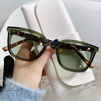 Летние Ins Ретро Женские Мужские Модные Солнцезащитные Очки Без Макияжа Новые Модные Солнцезащитные Очки в Корейском Стиле