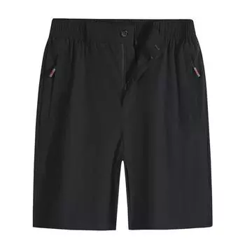 Летние капри, мужские шорты из ледяного шелка, быстросохнущие дышащие повседневные брюки, свободные шорты для бега большого размера, мужские брюки L