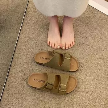 Летние классические женские тапочки - Нескользящая женская обувь Высококачественные повседневные сандалии для активного отдыха 35-42 размера 35