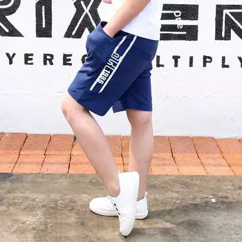 Летние корейские хлопковые спортивные шорты для мальчиков 2023 года — дышащие и удобные для детей 130 cm