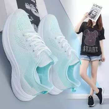 Летние корейские универсальные кроссовки для бега у студентов, легкие, с мягкой подошвой, удобные, дорожные, с выемками, плетеные, спортивные туфли для женщин 35 чёрный