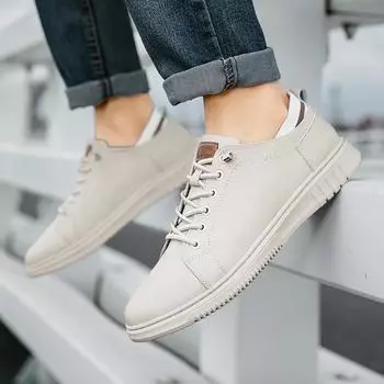 Летние кожаные туфли-оксфорды на толстой подошве для общения, мужские резиновые туфли на толстой подошве, повседневные кроссовки из мягкой кожи для прогулок, повседневная обувь для поездок на работу 36