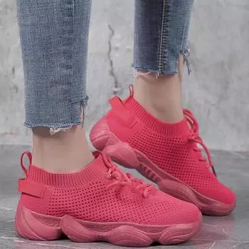 Летние красочные носки, обувь для мужчин и женщин, дышащие кроссовки с сеткой для бега, размер 35–44