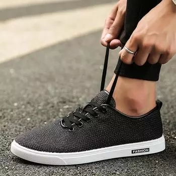 Летние кроссовки для мужчин Тканевая обувь Трендовая мужская повседневная обувь Удобные туфли на плоской подошве Классические кроссовки для бега Мужская обувь для ходьбы 39