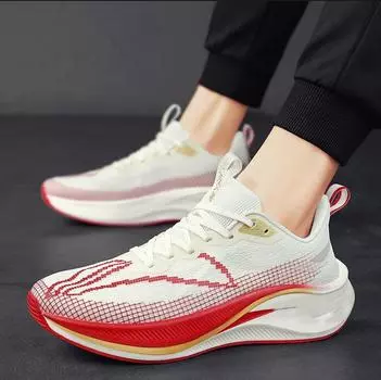 Летние кроссовки из сетчатой ткани Fly-With, дышащие, мужские, амортизирующие, спортивные кроссовки, дышащие, пара, повседневные, для путешествий, кроссовки для студентов 39