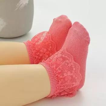 Летние кружевные сетчатые носки для девочек - Тонкие в стиле принцессы M for 1-3 Years