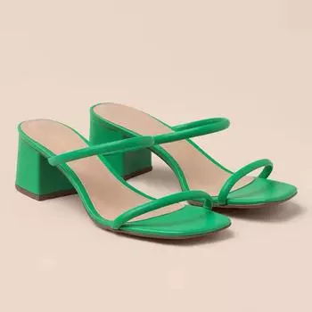 Летние квадратные тапочки, модные сексуальные универсальные сандалии для женщин 37 фиолетовый