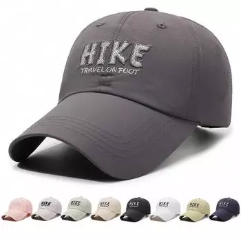 Летние легкие и быстросохнущие бейсболки для мужчин и женщин, для бега на открытом воздухе, дышащие сетчатые шапки, трехмерные вышитые кепки с козырьком Adjustable тёмно-синий