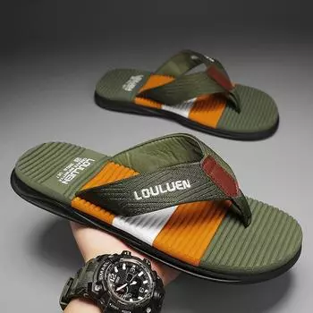 Летние легкие мужские шлепанцы мужские пляжные тапочки домашние шлепанцы Chanclas De Hombre Playa домашние шлепанцы цветные шлепанцы соответствующие мокасины 39 чёрный