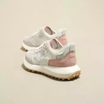 Летние легкие высококачественные женские кроссовки на плоской подошве, женская обувь, трикотажная сетка, модная трендовая обувь, розовые повседневные кроссовки, спортивные 38 розовый