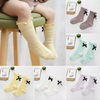 Летние луки Новорожденный Ребенок колготки Твердый цвет Baby Girl Pantyhose Мягкий Хлопок Колено Девушки колготки Кальцитин Sokken meia младенца