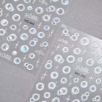 Летние мечтательные пузыри наклейки для ногтей украшения ногтей наклейки для красоты ногтей звездный свет Шарм самоклеющиеся принадлежности для маникюра MO-344