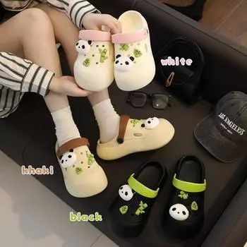 Летние милые женские уличные тапочки 35 белый