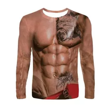 Летние модные мужские футболки Muscle Strong с принтом, свободные, большие, повседневные, с круглым вырезом и короткими рукавами S