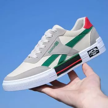 Летние модные мужские кроссовки, дышащая повседневная обувь для мужчин, повседневные кроссовки на плоской подошве, мужские новинки 2024 года, вулканизированная обувь Erkek Ayakkab 39 красный