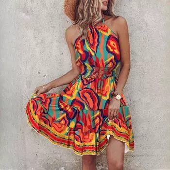 Летние модные сексуальные женские платья без бретелек с открытыми плечами S светло-фиолетовый