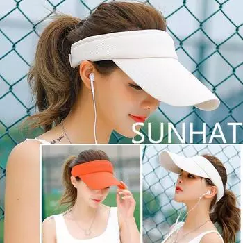 Летние модные шапки, женская шляпа от солнца, шляпа для девочек, пляжная шляпа от солнца, спортивная регулируемая шапка, 1 шт. небесно-голубой