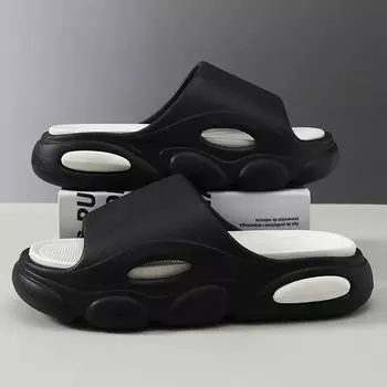 Летние модные тапочки для пар, удобная противоскользящая пляжная обувь, повседневные тапочки унисекс 35-36 белый