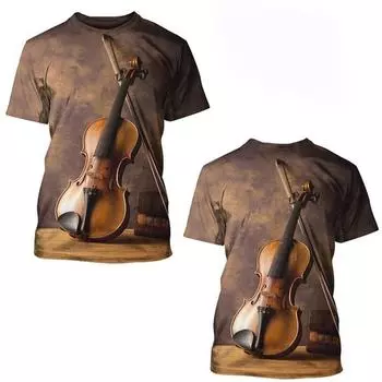 Летние модные забавные футболки с рисунком гитары для мужчин, новые повседневные трендовые футболки в стиле Харадзюку с круглым вырезом и короткими рукавами с принтом 6XL