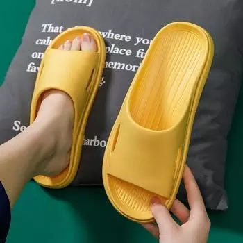 Летние модные женские домашние дышащие тапочки 36 зелёный