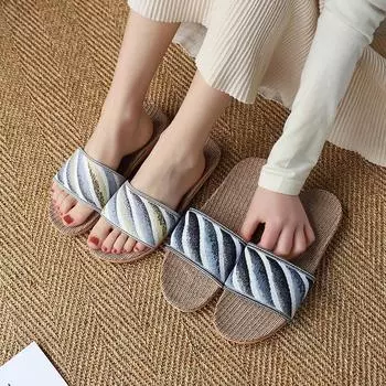 Летние модные женские домашние тапочки с противоскользящим покрытием 35 розовый