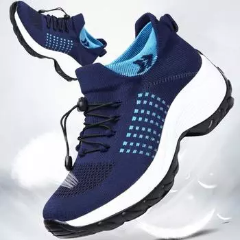 Летние модные женские кроссовки-носки для ходьбы, дышащие туфли для кормления грудью, повседневные туфли на платформе, легкие нескользящие кроссовки 35 вино красного