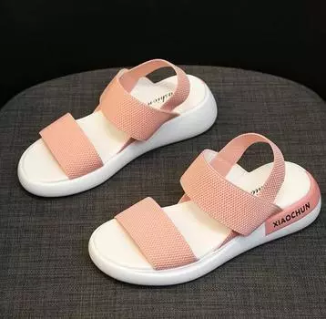 Летние модные женские повседневные сандалии, женские уличные тапочки, сандалии 35 чёрный