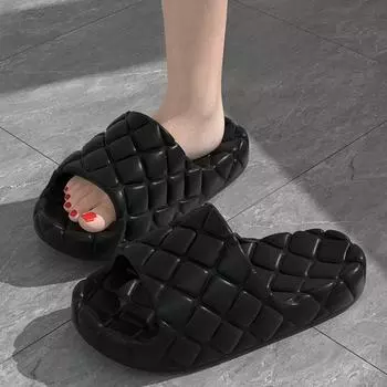 Летние модные женские тапочки для ванной с противоскользящим покрытием 38 белый