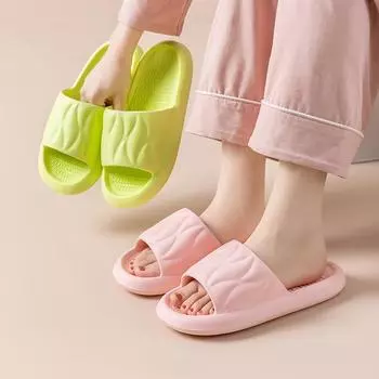 Летние модные женские тапочки с мягкой толстой подошвой 36 розовый