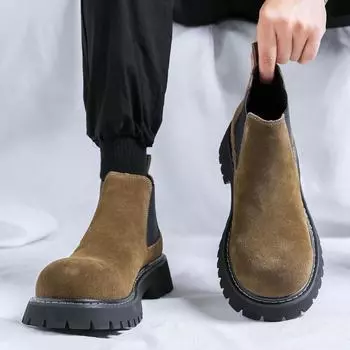 Летние молодежные ботинки Martin, классические модные дизайнерские туфли Sense Big Head Derby Trend 44310-R 38 жёлтый